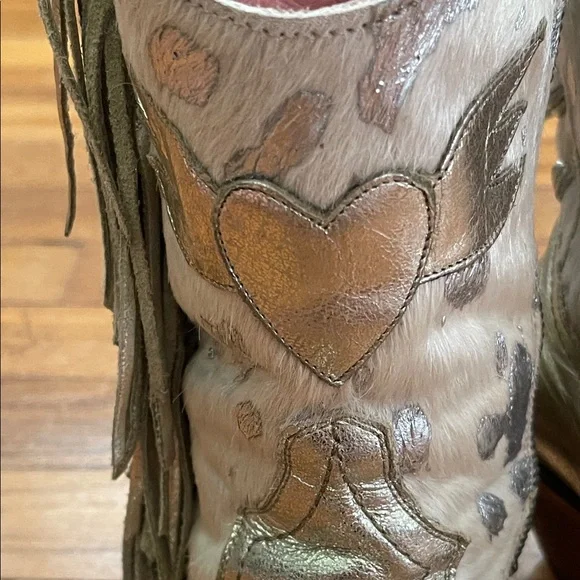 JUNK GYPSY WOMEN'S SPIRIT ANIMAL OMBRE FRINGE WESTERN FASHION BOOTIES - LANE - Picture 9 of 12